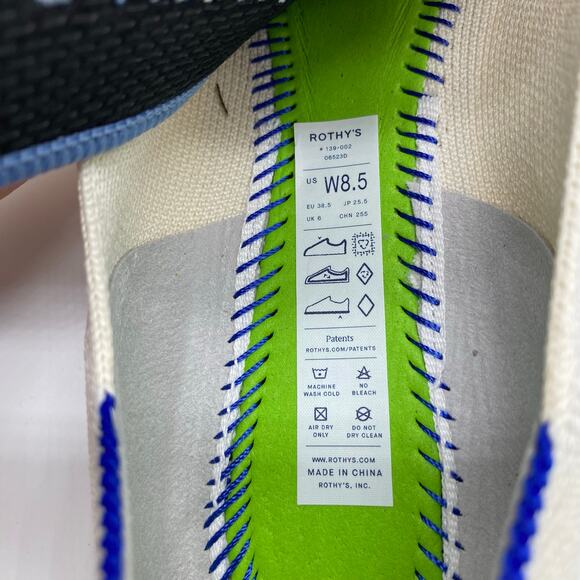 NIB Rothy's The Pedal Square Ballet Flats Cream Love Bird Slides Women size 8.5 - Picture 9 of 10